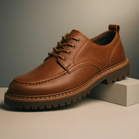 Schuhe aus echtem Leder in Braun
