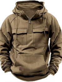 Federico - Robuster Herren Hoodie in Khaki