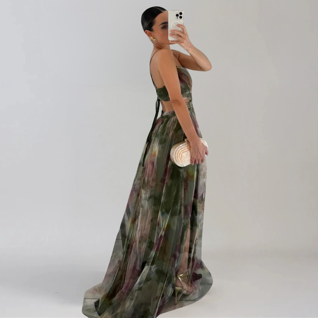 GIADA  | Leichtes Kleid mit floralem Muster