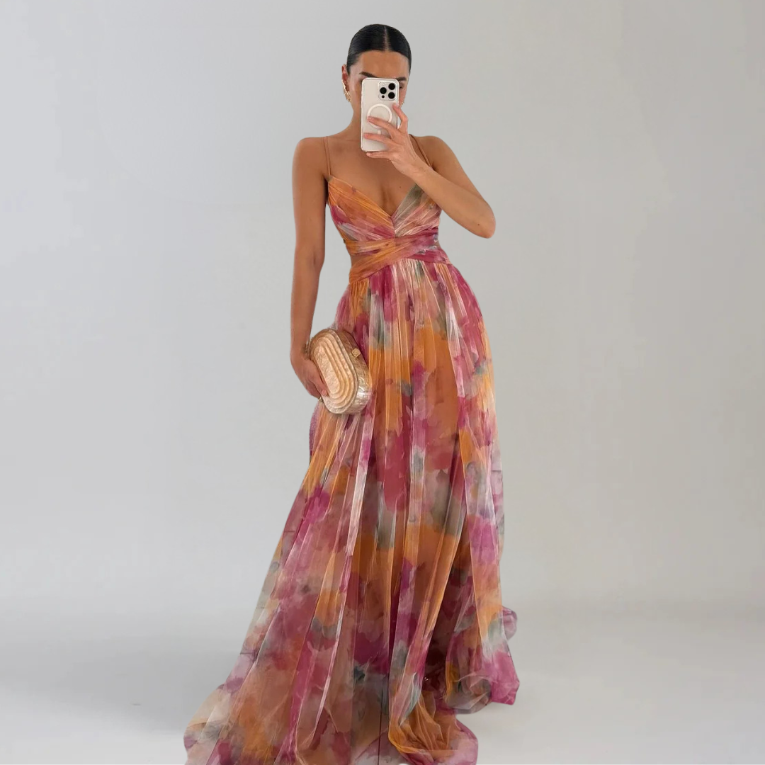 GIADA  | Leichtes Kleid mit floralem Muster