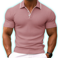 Rustyn | Golf Poloshirt Herren | Kurzarm in Rosa