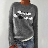 Manon® | Gemütlicher Retro-Pullover in Grau