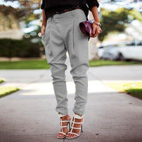 Fern - Stylische Damen-Taillenhose in Grau