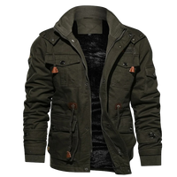 Herren Winterjacke | Utility Design Mit Warmem Innenfutter in Grün