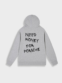 Eleganter Kapuzenpullover Unisex in Grau