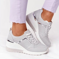 Ruth - Trendige damen sneaker für jeden tag in Grau
