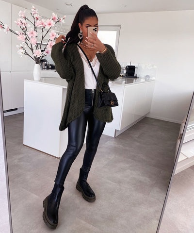 Kurze Khaki-Stiefel Nora