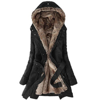 Flavia - Winterparka Luxus & Wärme in Schwarz