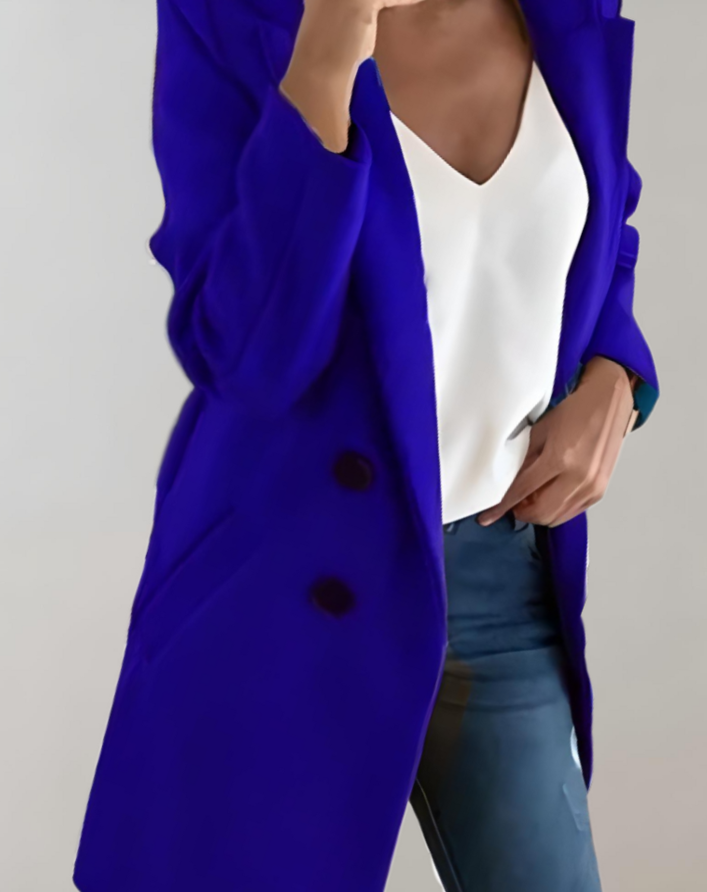 Heide -  Gut sitzende lange Manteljacke