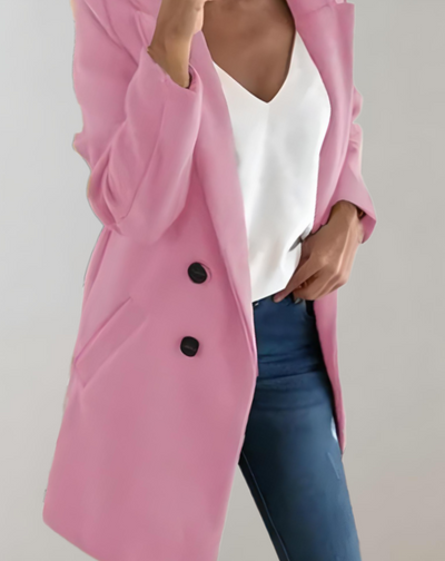 Heide -  Gut sitzende lange Manteljacke