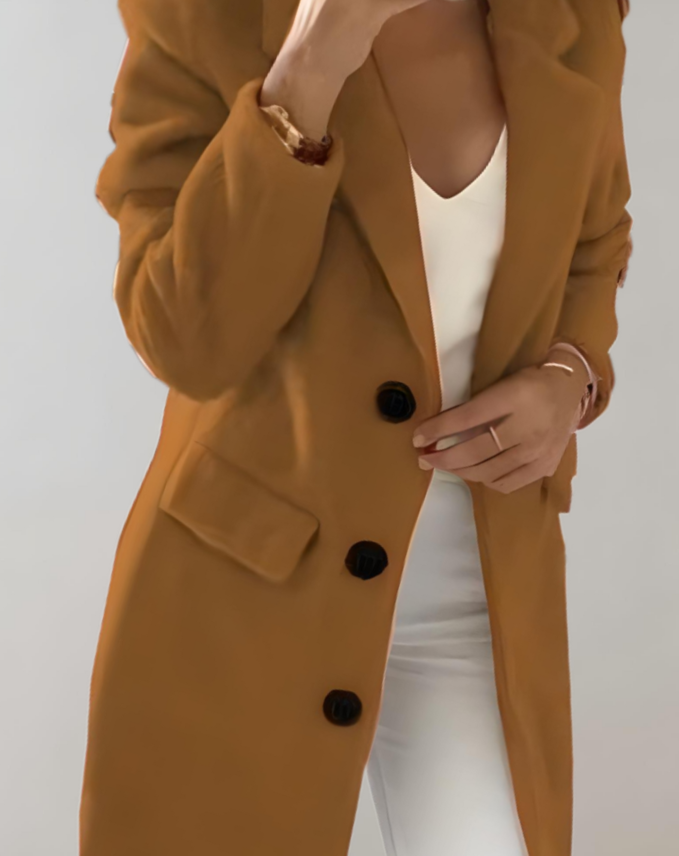 Heide -  Gut sitzende lange Manteljacke