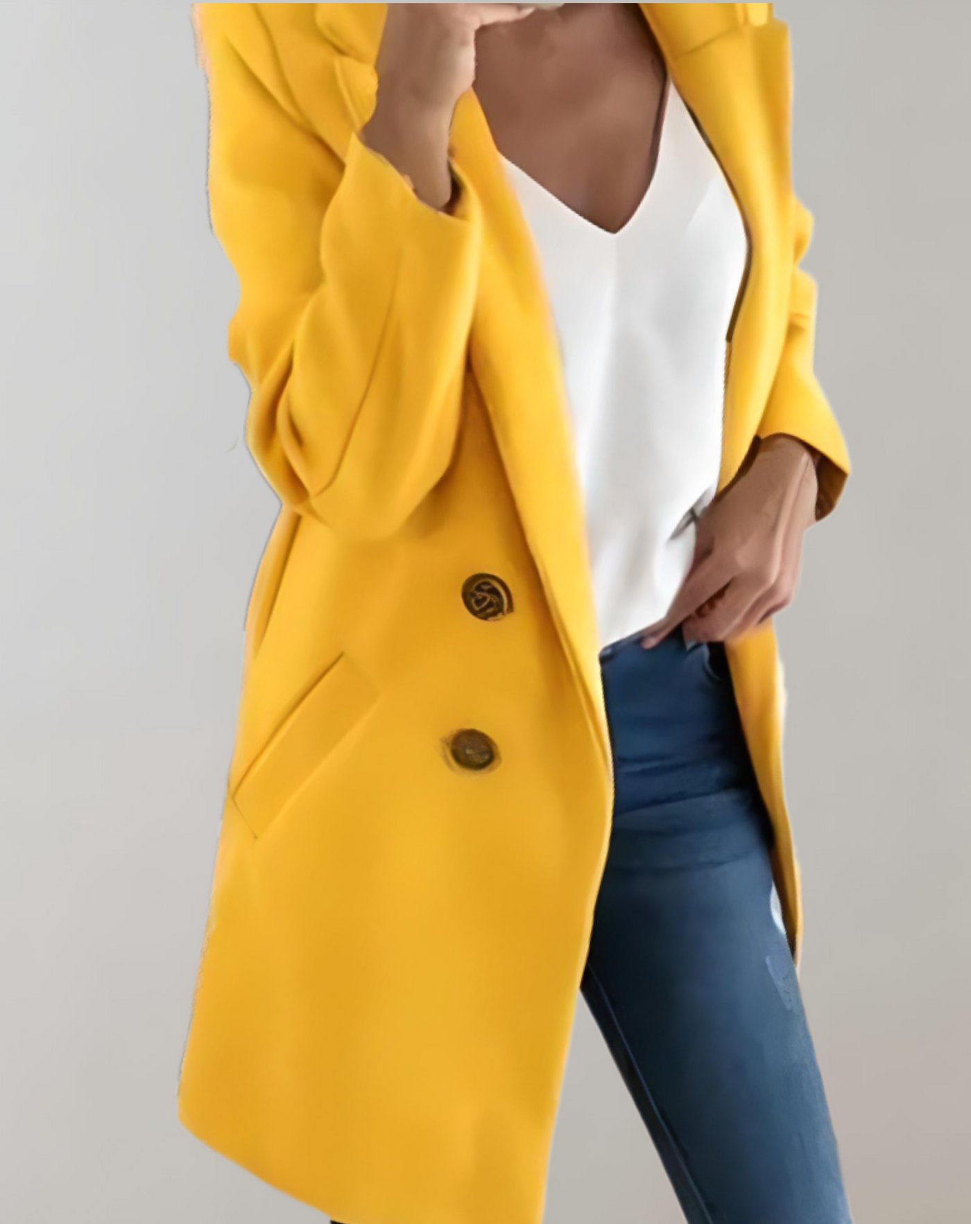 Heide -  Gut sitzende lange Manteljacke