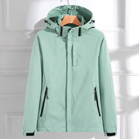 Heidi | Verstellbare Regenjacke in Mintgrün