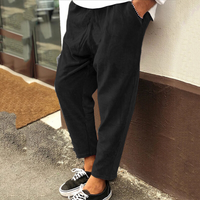 Heiner | Herren Baggy Joggingshose | Stoffhose in Schwarz