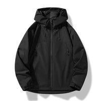 Heinrich | Herren Wasserdichte Shell Jacke mit Kapuze in Schwarz