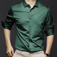 Steven | Hemd Herren Slim Fit | Langarm in Dunkelgrün