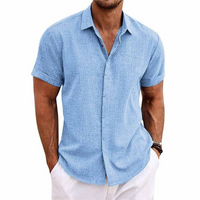 Sigmund | Hemd Herren Kurzarm | Sommer in Blau