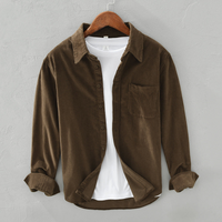 Stephen | Herren Hemd Langarm | Braun in Braun
