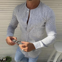 Rampaul | Hemd Herren Slim Fit | Langarm in Grau