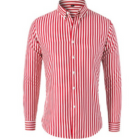 Landon | Herren Hemd Langarm | Stehkragen in Rot