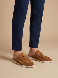 Edmund | Metallverzierung Gummisohle Loafer in Braun
