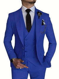 Glenbert | Herren Anzug Komplett Set | Elegant Outfit in Blau