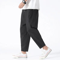 Geroald | Herren Baggy Hose | Beige in Schwarz