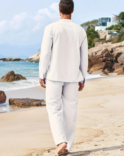 Herren bequemes Oberteil- und Hosen-Sommer-Set | Moderner