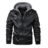 Bastian | Herren Bomber Jacke | Schwarz in Schwarz