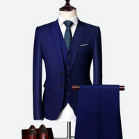 Thomas | Herren Hochzeit Anzug | mit Weste in Marineblau