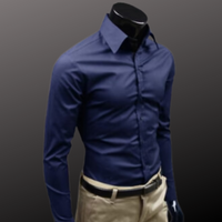 Friedrich | Herren Business Hemd | Langarm in Dunkelblau