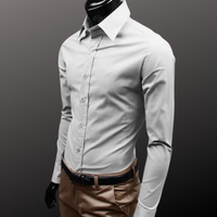 Friedrich | Herren Business Hemd | Langarm in Grau