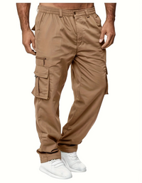 Hartmut | Herren Cargo Hose | Schwarz in Beige