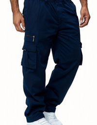 Hartmut | Herren Cargo Hose | Schwarz in Dunkelblau