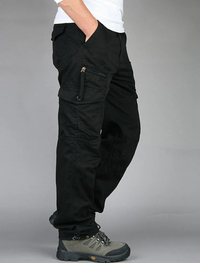 Alfred | Herren Cargo Hosen | Wander Hosen in Schwarz