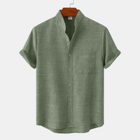 Lukas | Herren Kurzarm Hemd | Button down in Grün