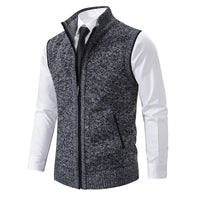 Herren Casual Warm Strickweste - Alden in Dunkelgrau