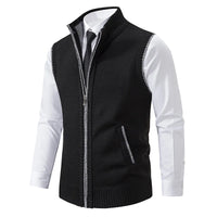 Herren Casual Warm Strickweste - Alden in Schwarz