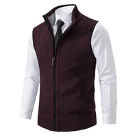 Herren Casual Warm Strickweste - Alden in Bordeaux