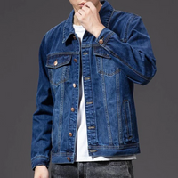 Torben | Herren Leichte Jeansjacke | Blau in Blau