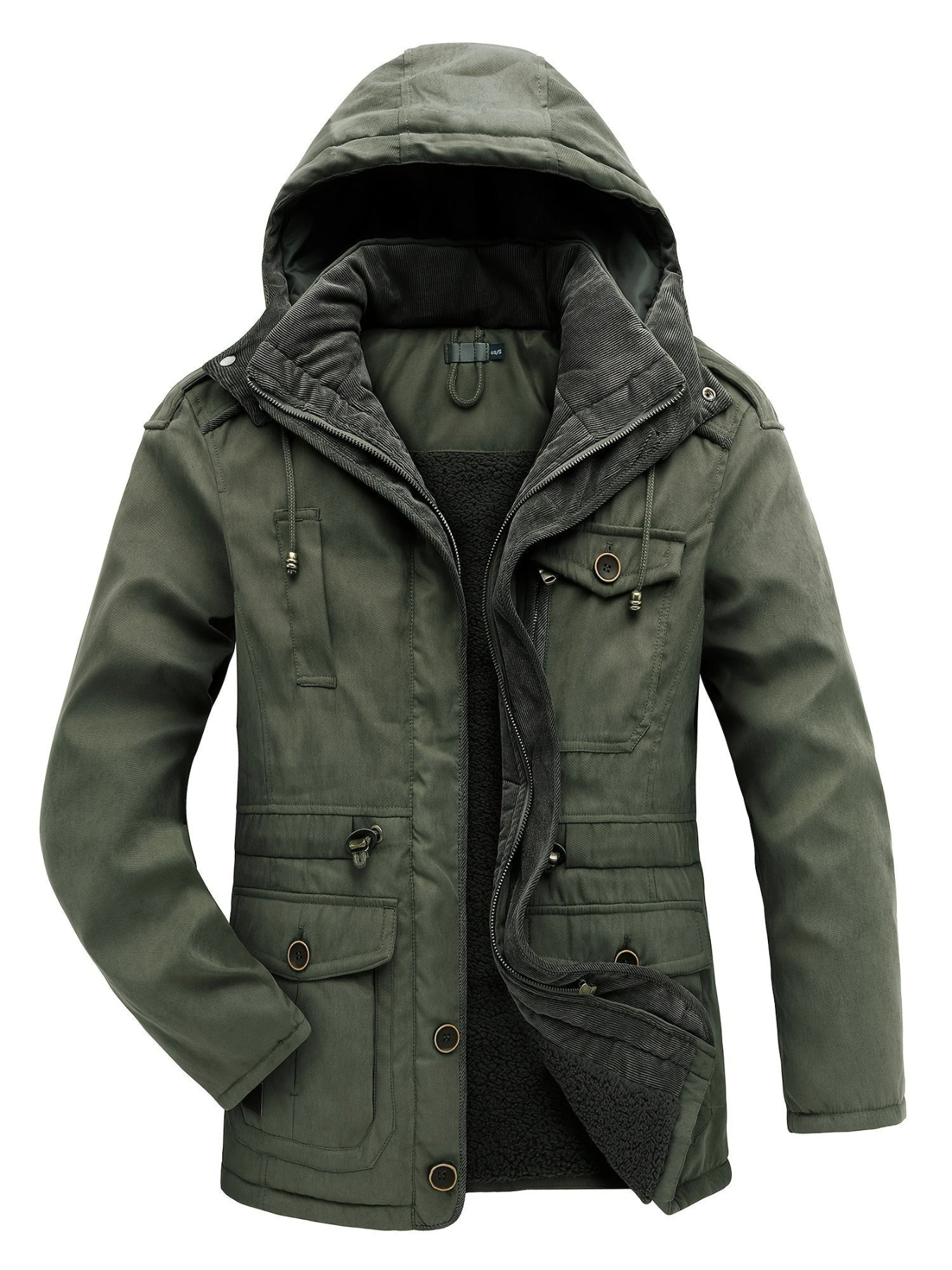 Herren dicke Outdoor-Winterjacke | Warme