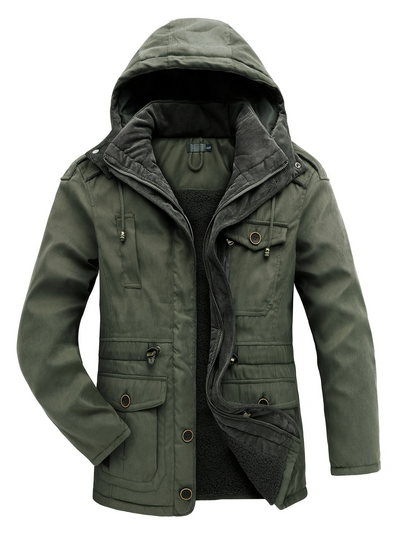 Herren dicke Outdoor-Winterjacke | Warme