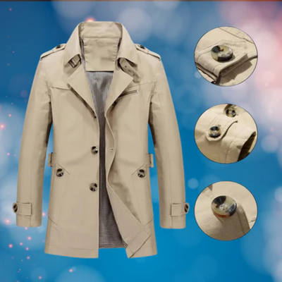 Leopold | Herren Winter Trenchcoat | Warme