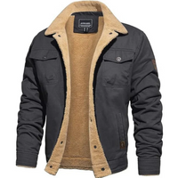 Stefan | Herren Kurze Winterjacke | Übergangsjacke in Schwarz