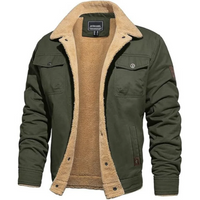 Stefan | Herren Kurze Winterjacke | Übergangsjacke in Grün