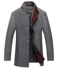 Hector | Herren Warme Winterjacke | Schwarz in Grau