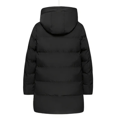 Herren elegante Winterjacke mit Kapuze | Langer