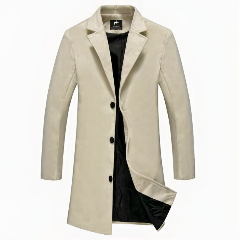 Herren eleganter Büromantel | Lang