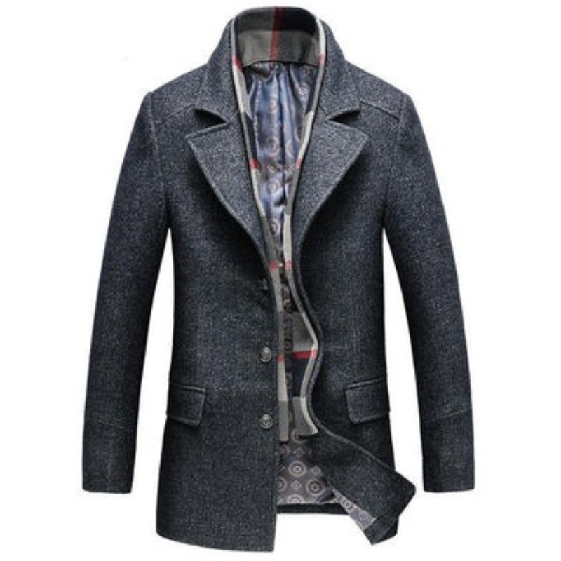 Herren eleganter Premium-Wintermantel | Warme