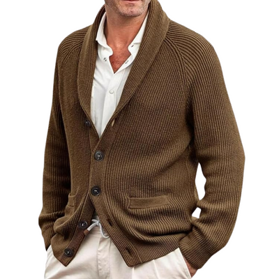 Herren eleganter Vintage-Strickjacke | Strick